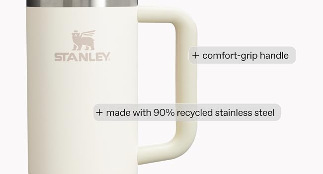Comfort Grip Handle, Made with 90% recycled stainless steel