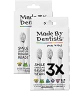 Made By Dentists Kids Electric Toothbrush Replacement Heads – 6 Pack - Soft Bristles Brush Heads ...