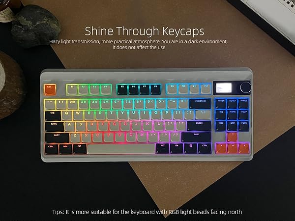 Womier Low Profile Keycaps - Shine Through PBT Key caps