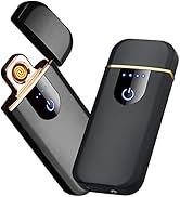 Electronic Lighter, Smart Electric Lighter, Mini USB Rechargeable Lighter Touch Double-Sided Igni...