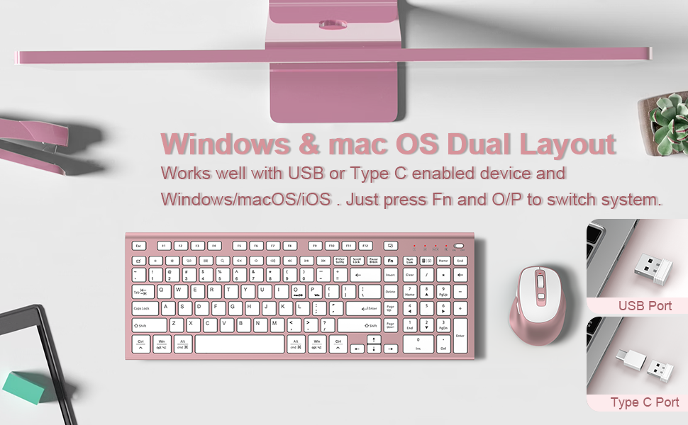 wireless keyboard and mouse combo