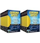 Cerama Bryte Glass-Ceramic Cooktop Cleaning Pads, 50 Count