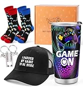 Jekeno Gamer Gaming Tumbler Gift Set for Kids Boys Teens Birthday Christmas Gamepad Gift Box for ...