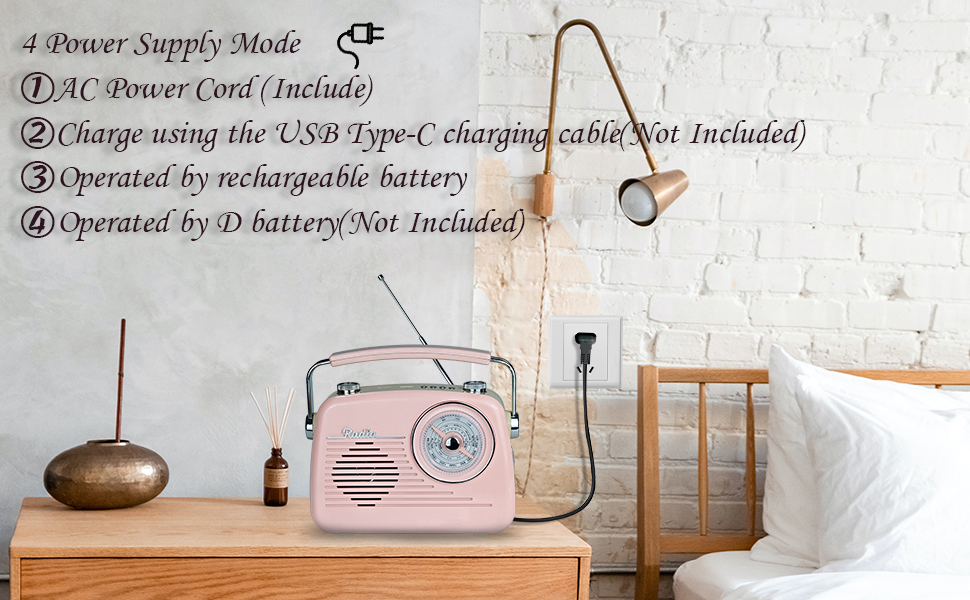 D216 portable radio Bluetooth speaker