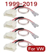 RED WOLF Door Speaker Wiring Harness Adapter Select for VW Volkswagen 1999-2019 Golf/Beetle/Passa...