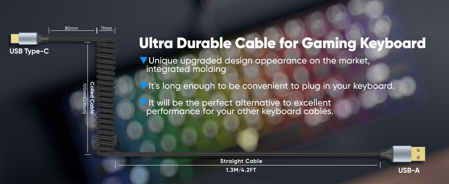 coiled usb c cable