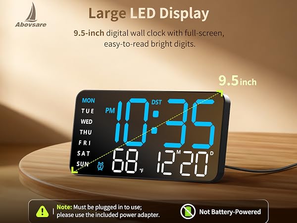 Digital Wall Clock