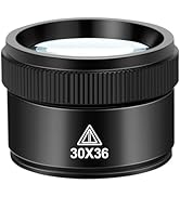 Mlogiroa Magnifying Glass 30X Jewelers Loupe Magnifier Portable Handheld Pocket Magnifier Lens fo...