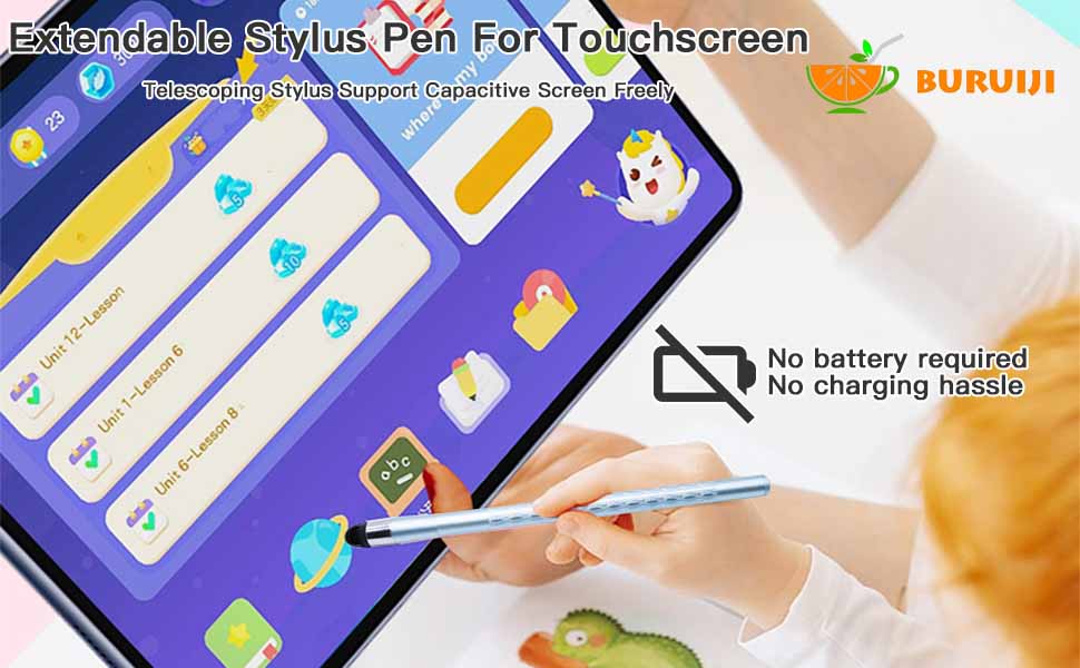 Extra Long Telescopic Stylus Pen for Touch Screens