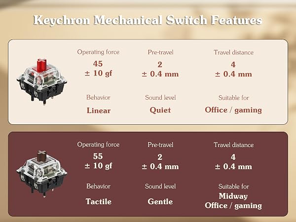 Keychron C2 Full Size Wired Mechanical Keyboard Retro