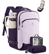 LOVEVOOK 40L Travel Backpack for Women, Airline Approved Carry On Backpack with 2 Packing Cubes, ...