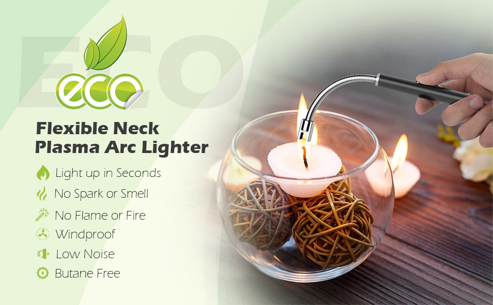 candle lighter usb charging electric arc lighter