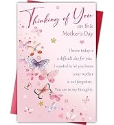 Cheeklee Thinking of You Mother’s Day Card Gift, Sympathy Card for Loss of Mom, Comforting Bereav...