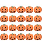Hemobllo 20Pcs Halloween Mini Resin Pumpkins, Flatback DIY Decorations for Scrapbooking, Crafts, ...