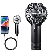 Aluan Handheld Fan Mini Fan Portable Hand Held Fan Rechargeable 4800mAh Battery Operated Fan with...