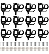 Cididu 12 Counts Horse Bridle Rack, Metal Bridle Hooks Bracket, Bridle Holder Wall Mount with Tub...