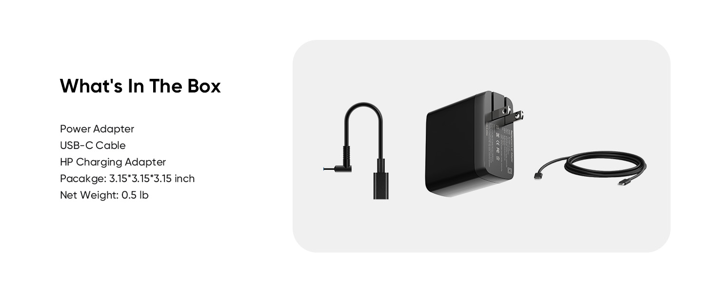 65W HP Laptop Charger