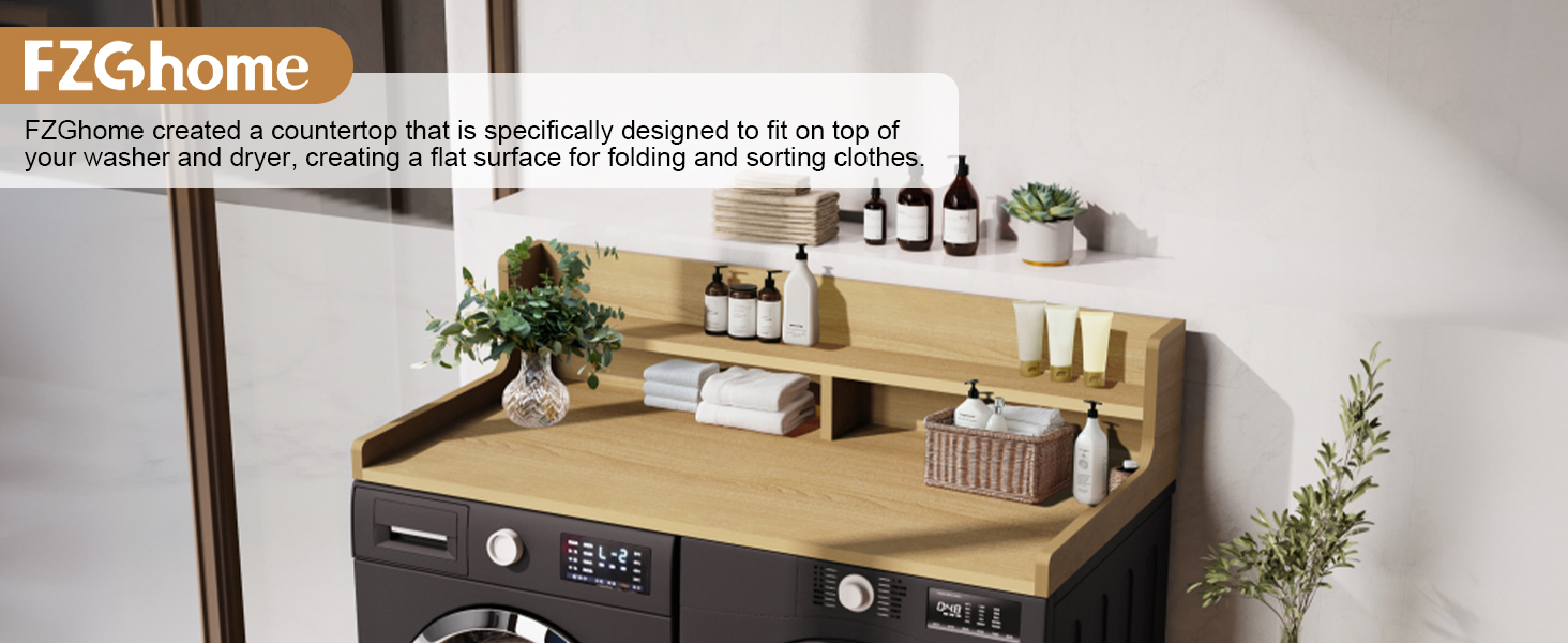washer dryer countertop with shelf washer dryer topper laundry topper for washer dryer countertop
