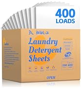 Laundry Detergent Sheets - Laundry Sheets, 400 Loads, Eco-Friendly, Plastic-Free, Fresh Linen Sce...