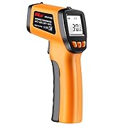 Infrared Thermometer Gun -58°F to 788°F, Laser Temperature Gun with Adjustable Emissivity, Non Co...