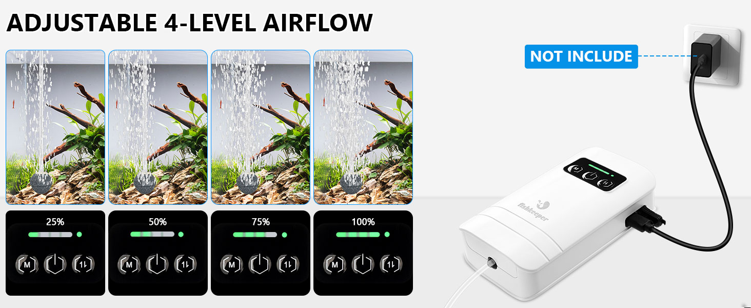 battery aquarium air pump