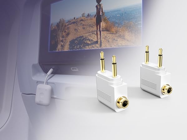 2-Pack Airplane Adapter