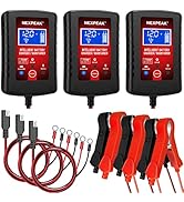 [3-Pack]1.75-Amp Car Battery Charger, 6V and 12V Smart Fully Automatic Battery Charger Maintainer...