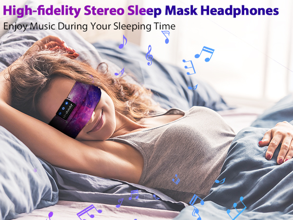Purple bluetooth headband headphones for sleeping
