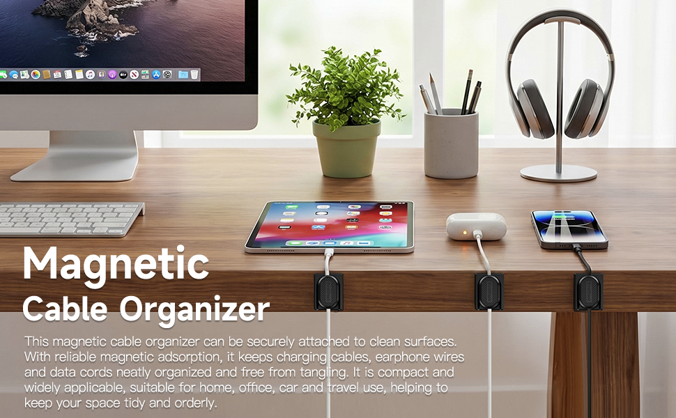 The desk is tidy