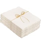 100 Sheets Watercolor Paper 5 x 7inch, 300 GSM Deckled Edge Paper Rough/Textured Handmade Paper f...