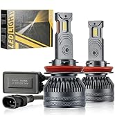Ligrel H11/H8/H9/H16 Fog Light Bulbs - 13,000LM Super Bright 6500K White, 800% Brighter Than Halo...