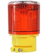 Solar Strobe Warning Light Flashing Lamp: 360 Degree Super Bright LED Wireless Install Automatica...