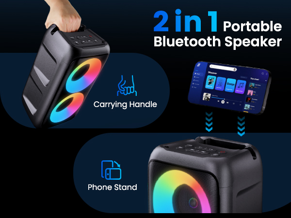 speaker with mic outdoor party speaker bluetooth grandes