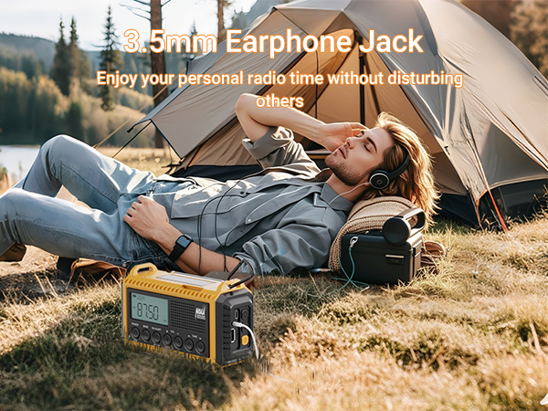 am fm portable radio with headphones
