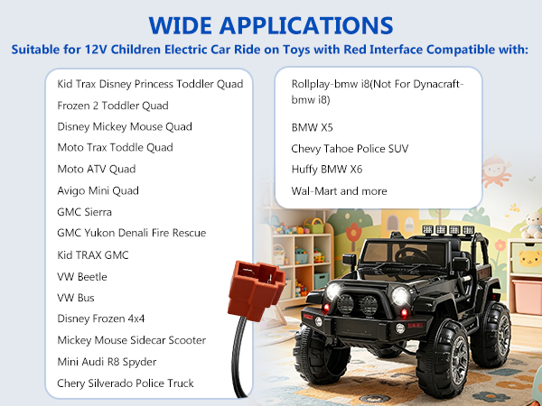 12v charger for kids ride on car