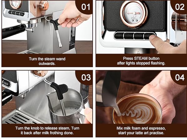 How to start milk frothing