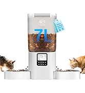 Frienhund 7L Automatic Cat Feeder with Slow Feed for 2 Cats: Automatic Dog Feeder with Informatio...