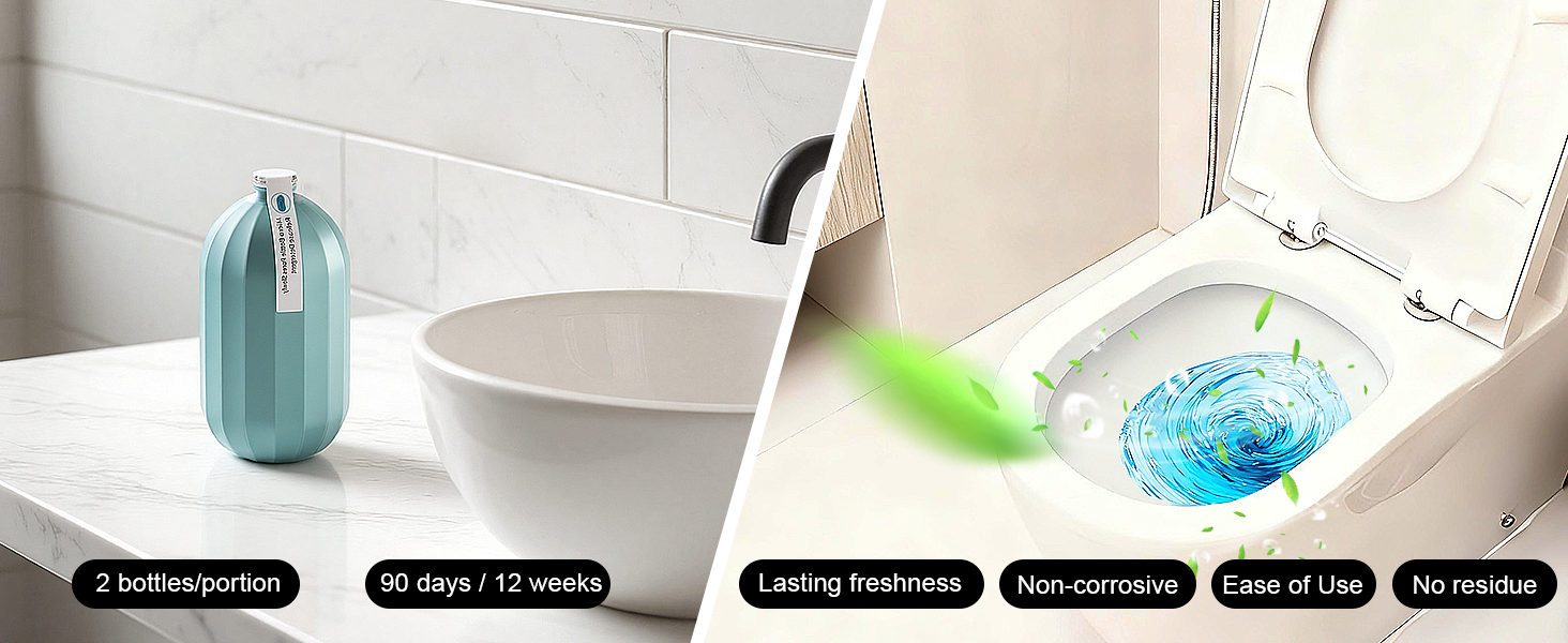 2Pcs Toilet Cleaner for bathroom