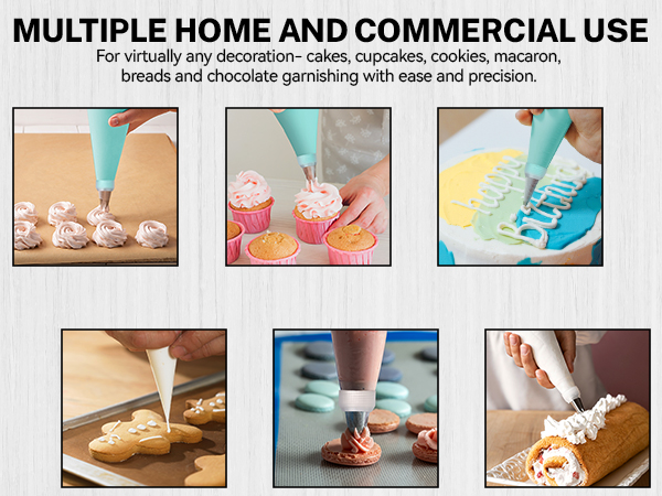 piping bags and tips set