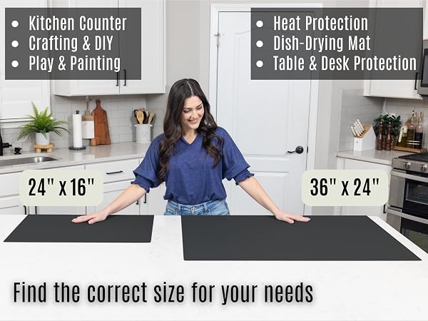 silicone mat small silicone mats for kitchen counter silicone non slip mat