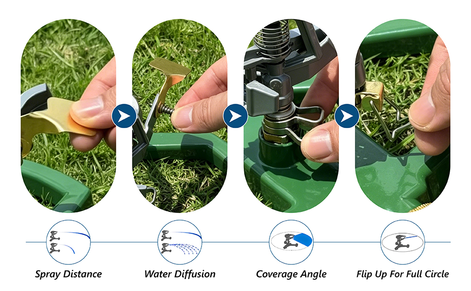 how to use metal pulsation sprinkler