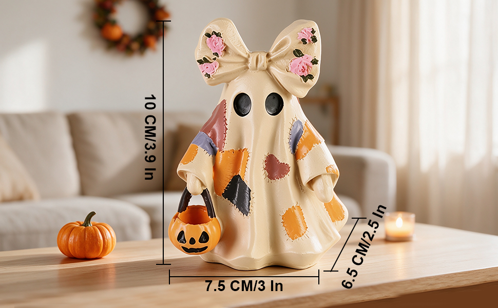 Lighted Vintage Patchwork Ghost