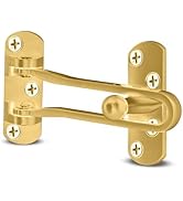 Mega Handles Safety Door Lock, Heavy-Duty Zinc Alloy 4.2" Door Lock, Swing Bar Door Guard, Safety...