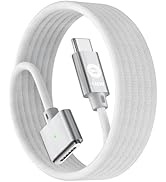 EndlesShine USB-C to Magnetic 3 Cable (6FT White) 140W Fast Charging USB C Compatible with MacBoo...