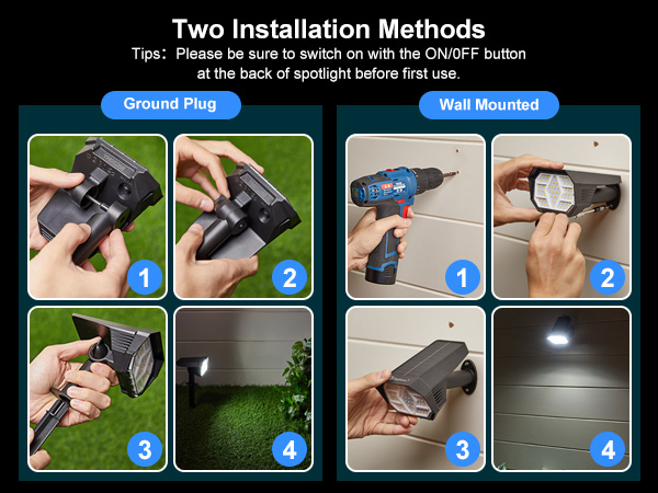 solar spot lights outdoor