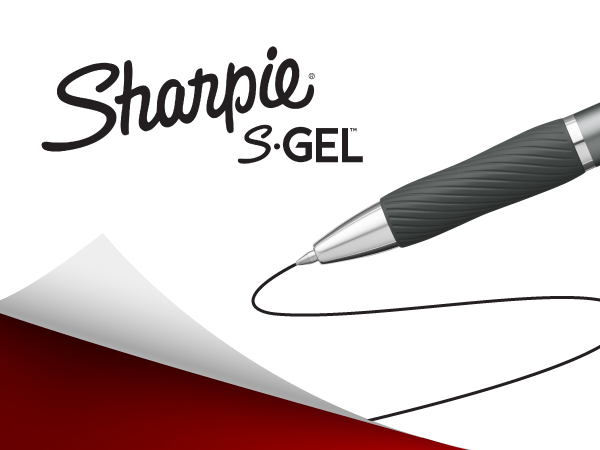 sharpie s gel pen write gray black sharp metal professional journal bible write paper tip grip lasts