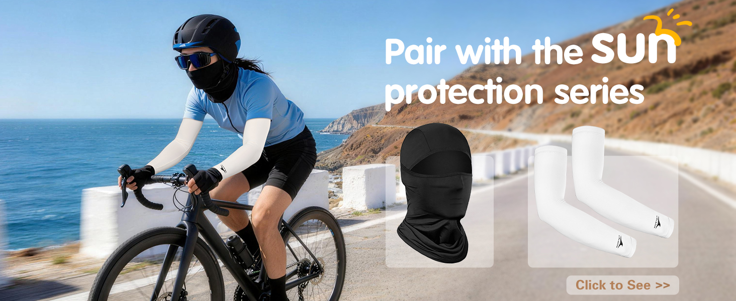 summer Balaclava and arm sleeves