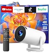Projector with WiFi and Bluetooth, Mini Projector, 4K Support Android 11.0 Portable Movie Project...