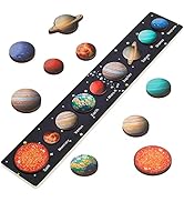 Zeoddler Solar System Puzzle for Kids 3-6, Wooden Space Toys for Kids, Planets for Kids, Preschoo...