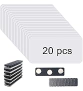 20 pcs Sublimation Name Tags Blank Name Tag Magnetic Name Tags with Magnetic Backing Locker White...